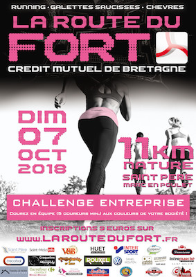 Affiche Challenge entreprise Route du Fort